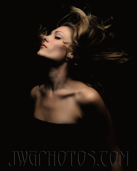 Female model photo shoot of Nicole Whitney Evans by James Griffith in Studio