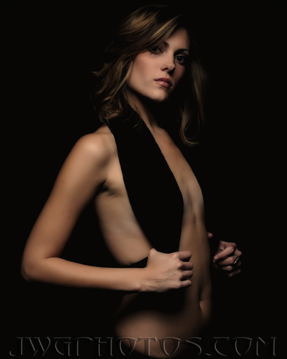 Female model photo shoot of Nicole Whitney Evans by James Griffith in Studio