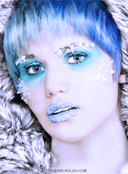 Female model photo shoot of Poison Makeup Art and Stacie Noble by Neil Jou in antarctica