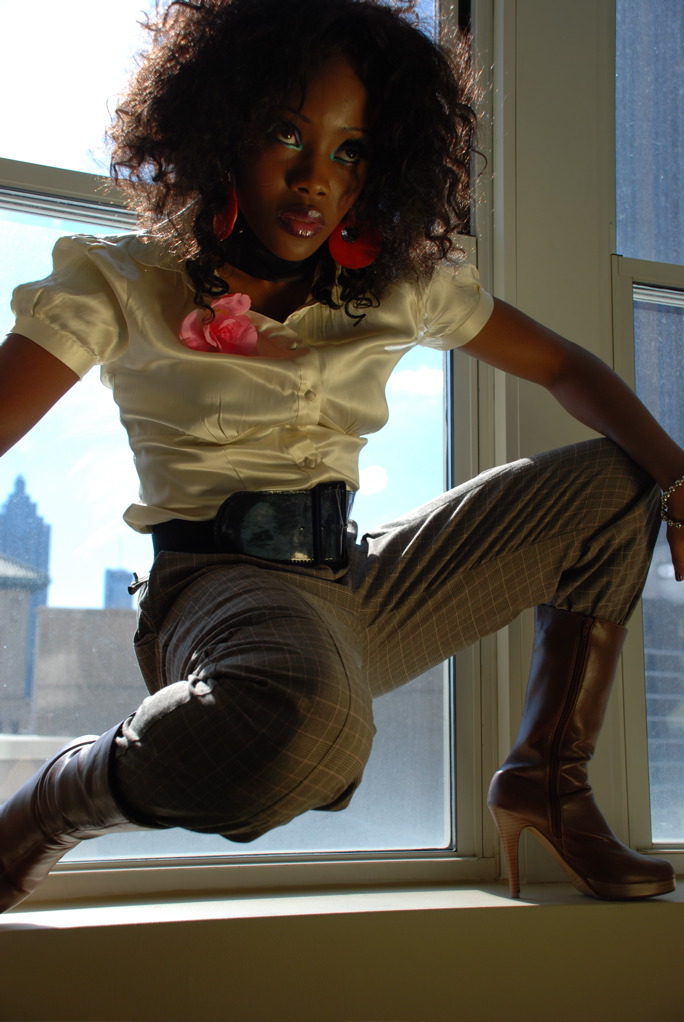 Female model photo shoot of CYNTHIA AGALABA in ATL, GA, makeup by A Touch Hygher