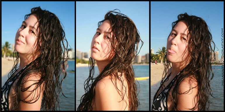 Female model photo shoot of Kristi Medeiros in ALO MOANA BEACH PARK