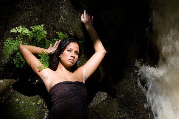 Female model photo shoot of cassandra silva by Kardan Photography in Lawai, kauai