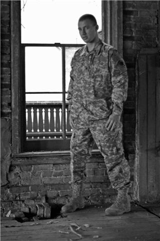 Male model photo shoot of ArmyButton in Battle Creek, Michigan