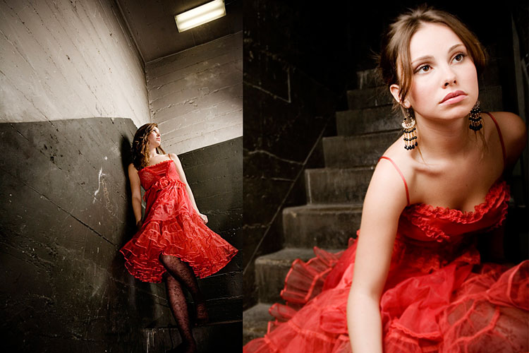 Female model photo shoot of RED JK photographer