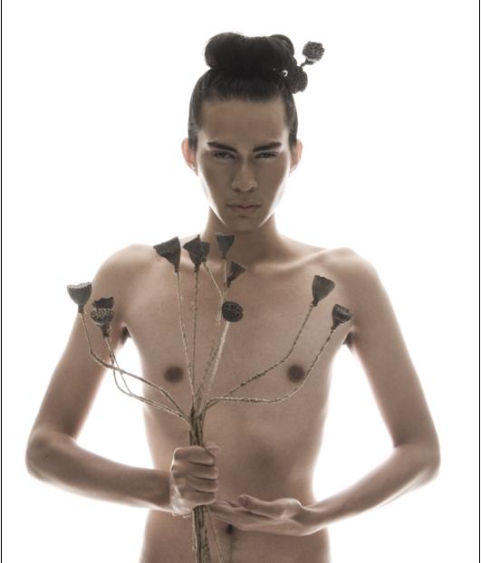 Male model photo shoot of Philipp L by Amelia Liu, makeup by U-ki Nakamura