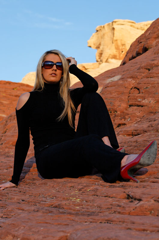 Male and Female model photo shoot of Hans Li and delete my account 8 323 in Red Rock Canyon - Las Vegas, NV