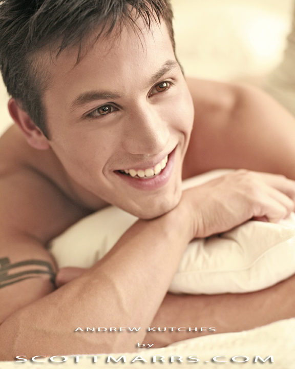 Male model photo shoot of Andrew Kutches  in On a Bed