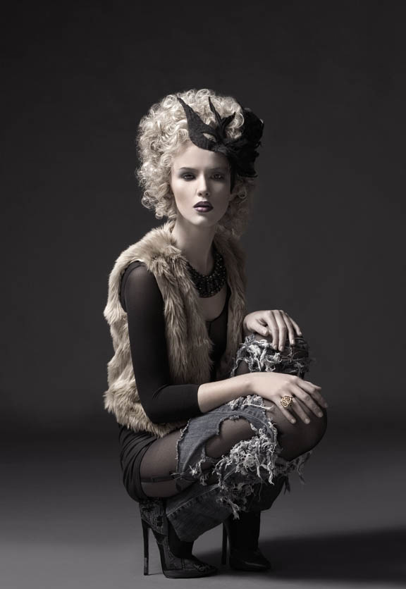 Female model photo shoot of _Nic Bri_ by Jason Obrotka, hair styled by EveNareya, makeup by JAY JAY MARTIN
