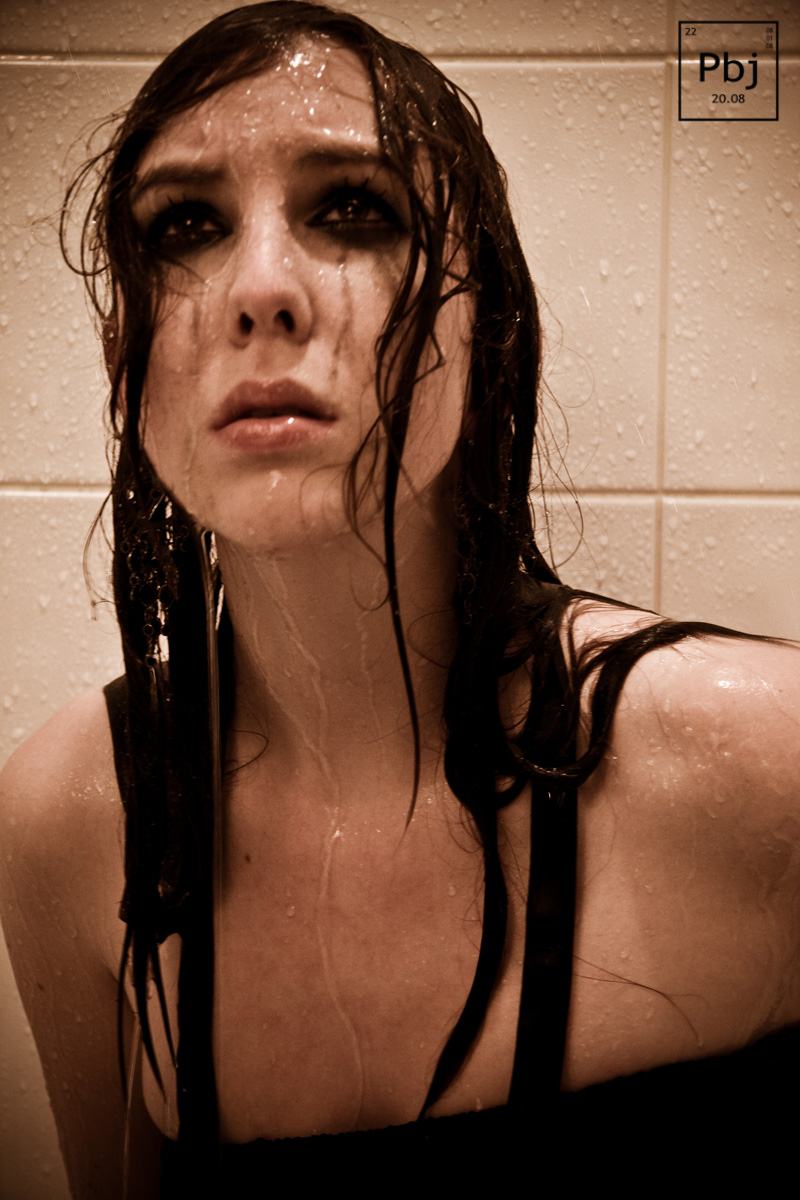 Female model photo shoot of Katrina333 by TJP Photography in a very sad shower... 