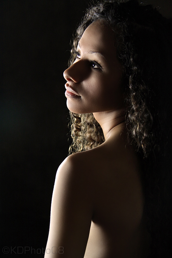 Female model photo shoot of Sheena  Anzora by K Dolin in Studio