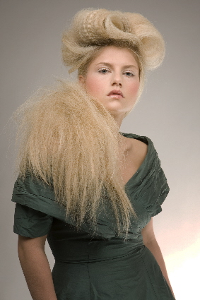 Female model photo shoot of Emily Saunders in Earth Hairdressing - Rio Hashimoto