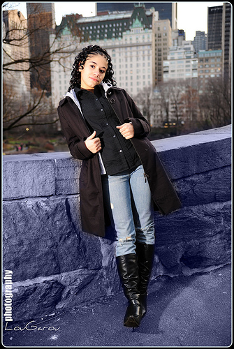 Female model photo shoot of Mizz Pebbles in central park