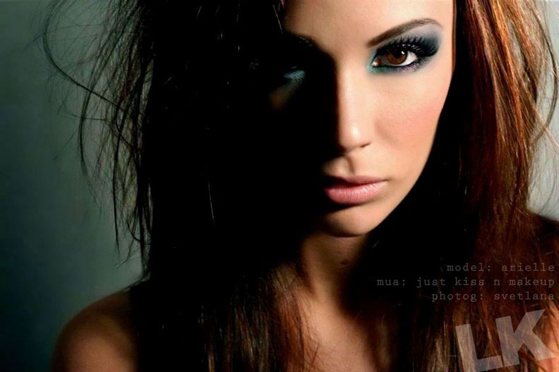 Female model photo shoot of Just Kiss N Makeup and Arielle Fajardo by -ELLEKAY-, makeup by Just Kiss N Makeup