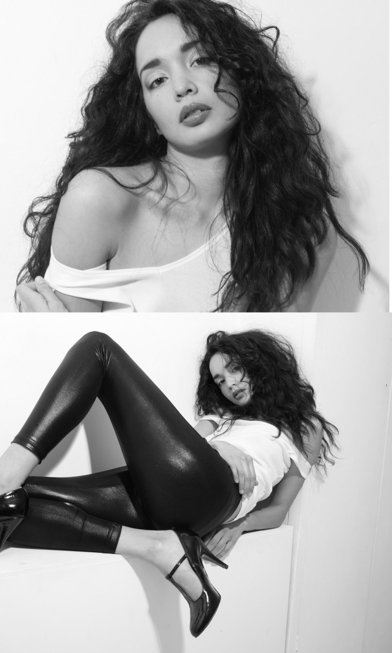 Female model photo shoot of Maria S- by Gabriel Corcuera, makeup by Nova Dan 