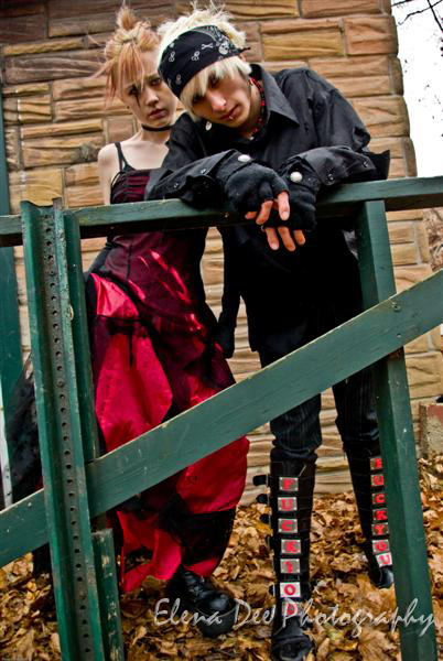 Male and Female model photo shoot of Xer0 and Miaa Rigby by Elena Dee Photography