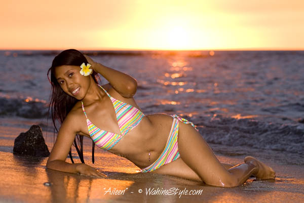 Female model photo shoot of Aileen Padamada in Beautiful Hawaii