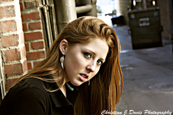 Female model photo shoot of Christian J Davis Photo and redders