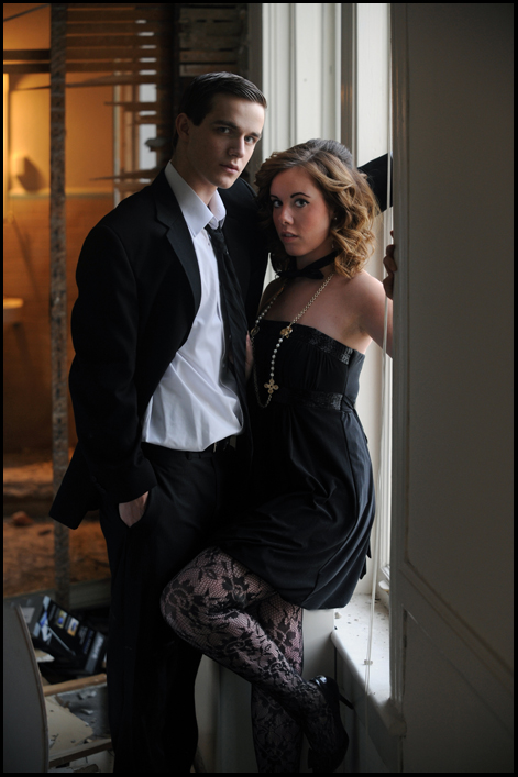 Female and Male model photo shoot of Britt Flowers and IvanCyr by Jeff Gentner in Huntington, WV