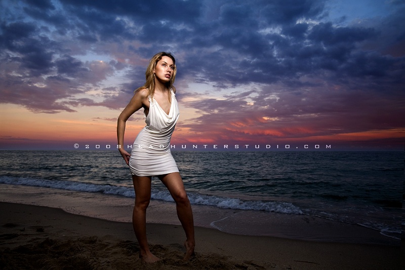 Female model photo shoot of DIANA SHAGEYEVA by H E A D H U N T E R in FT.LAUDERDALE BEACH, FL