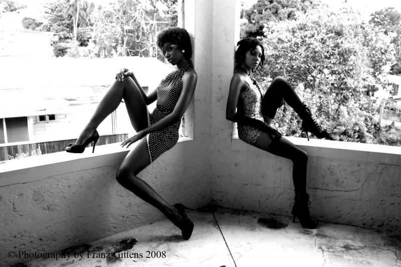 Female model photo shoot of Nadica Providence by Franz Gittens in Paradise Beach and Abondoned Hotel