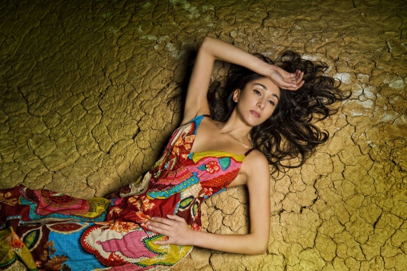 Female model photo shoot of Felvi Hair and Makeup and Alexandra A by David Nguyen Studio