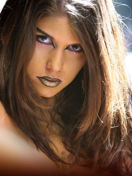 Female model photo shoot of Leida Bites by Robert Hirschi, makeup by chris  hanson