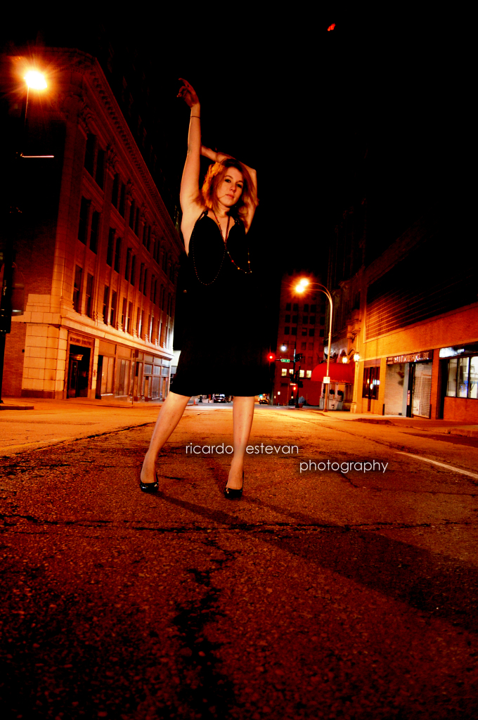 Female model photo shoot of Lacey Adams in downtown kc, retouched by ricardo estevan