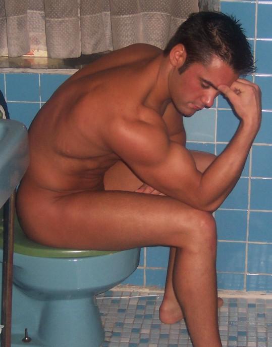 Male model photo shoot of Cliff Heick in Old New York Bathroom