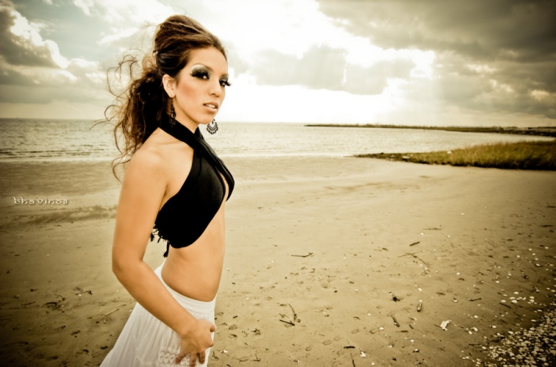 Female model photo shoot of Carmen Silguero by UserofReality in Texas, makeup by Poison Makeup Art