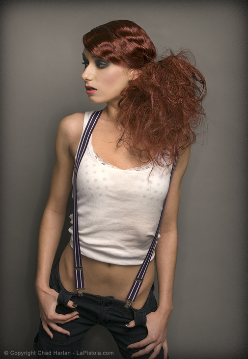 Female model photo shoot of Alexandrea Love by La Pistola in ATX, makeup by Kathryne H
