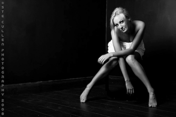 Female model photo shoot of Lou B in Light Exchange Studio Dublin