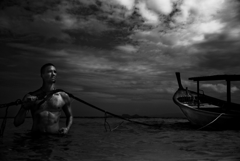 Male model photo shoot of Tyler McCoy by Hewps in Koh Lipei, Thailand