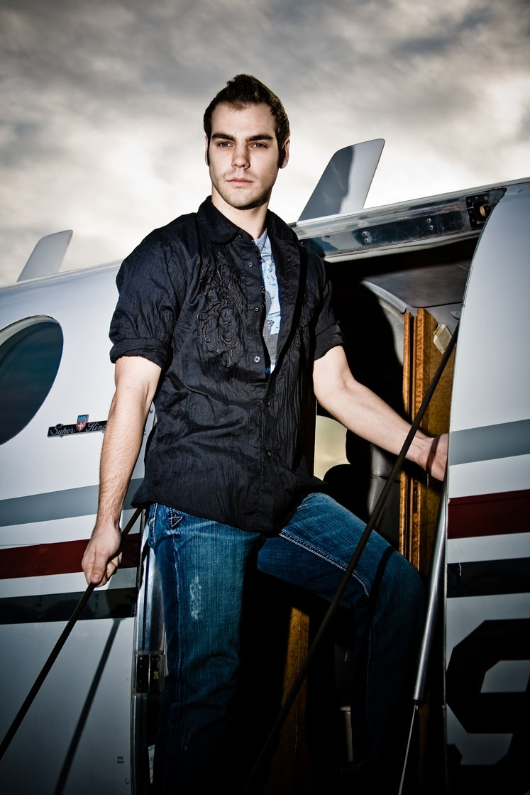 Male model photo shoot of Kevin Clark by Deborah Connors  in Meadows Field Airport