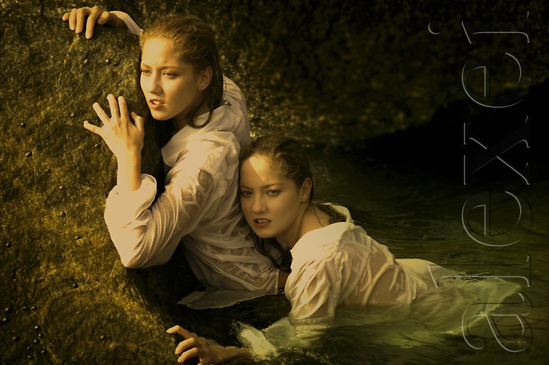 Female model photo shoot of Russian Twins by Alexei ART