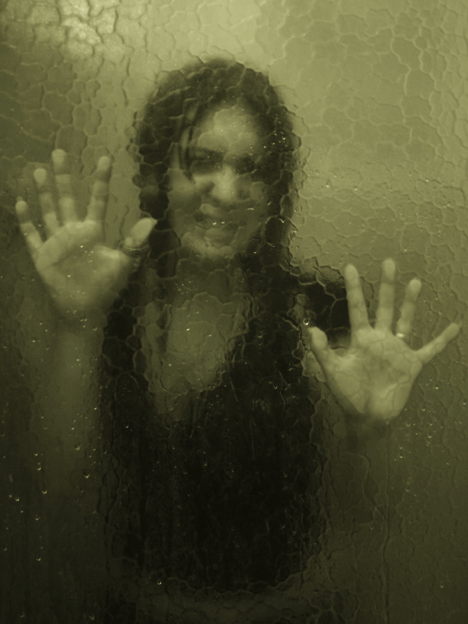 Female model photo shoot of SkankinexRanda in My Shower