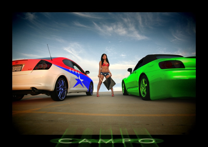 Male and Female model photo shoot of CAMPO and Mandy Aoki