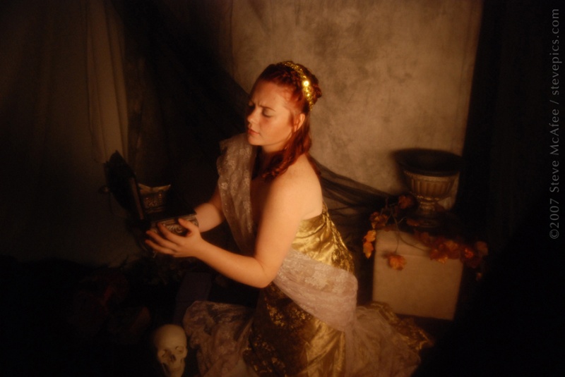 Female model photo shoot of Terpsichores Grace by Steve McAfee, makeup by Melissa Velazquez Mua