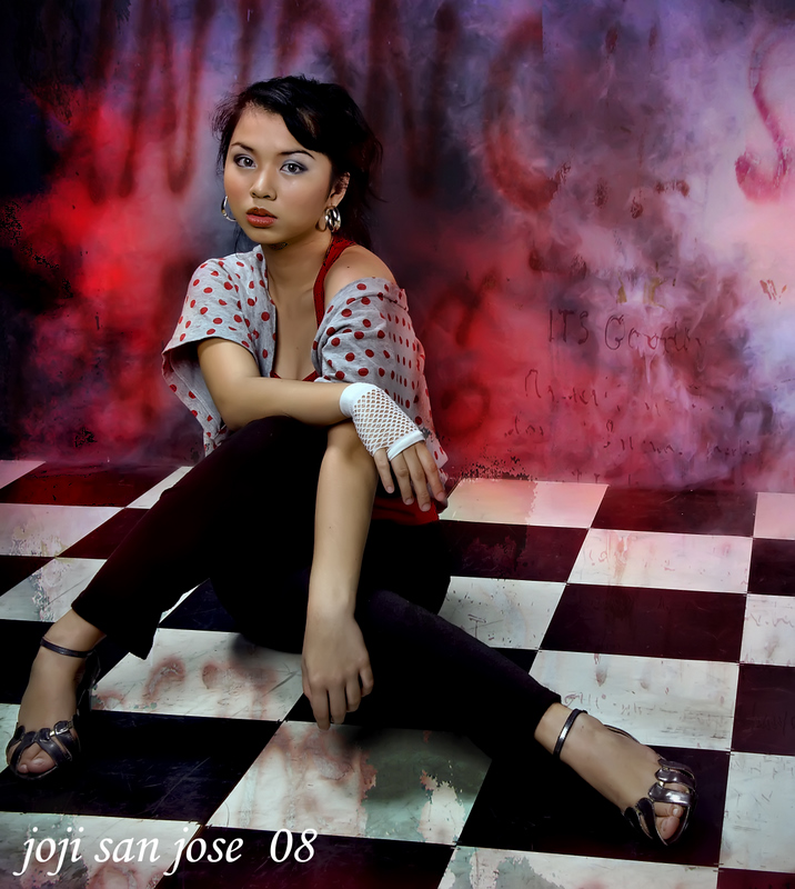 Female model photo shoot of moniqueruiz08 in mata studio 