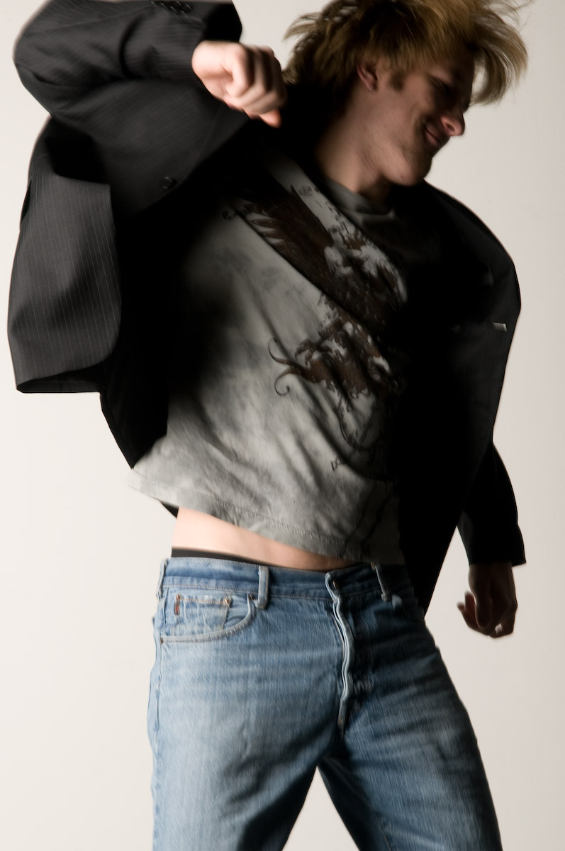 Male model photo shoot of Adam LeFevre by Tim OMeara in Pecheco Studio