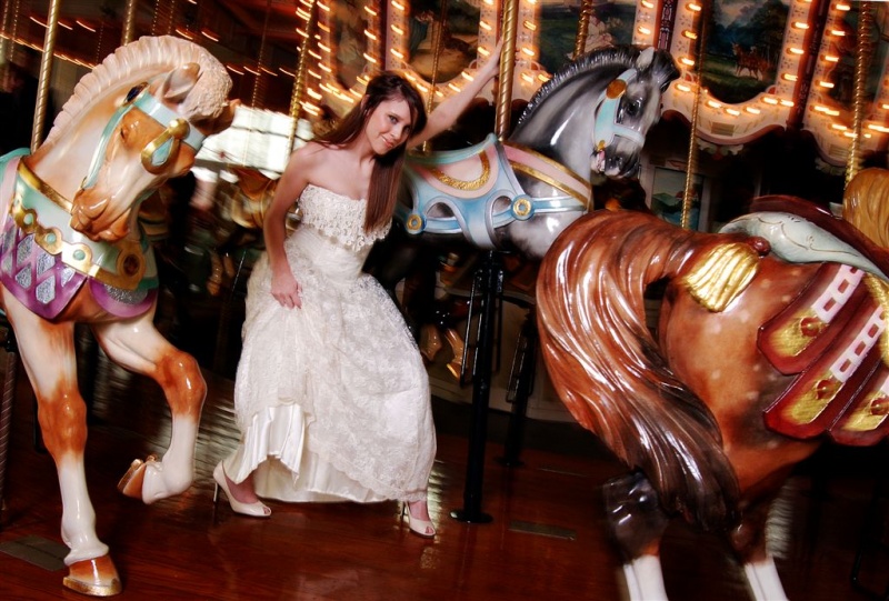 Male and Female model photo shoot of Hot Shoe Photography and jesseleigh in Hampton Carousel