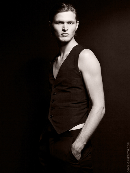 Male model photo shoot of Gabe Toth in Studio 324, Toronto
