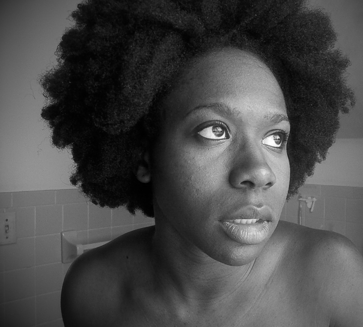 Female model photo shoot of mama j by third eye visionary in my bathroom