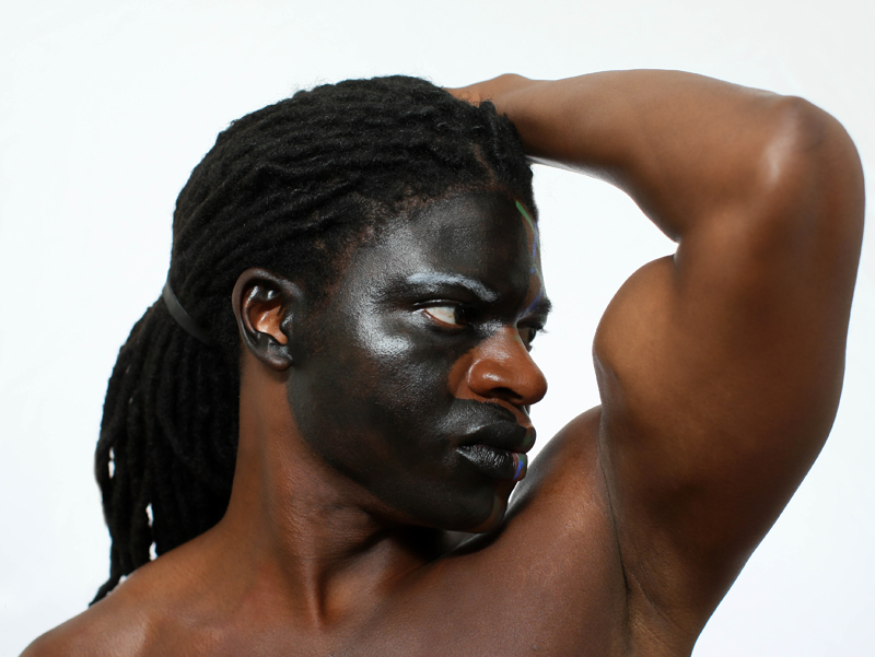 Male model photo shoot of Sultan Blackwell In LA by William Robert Thompson, makeup by NVS Beauty