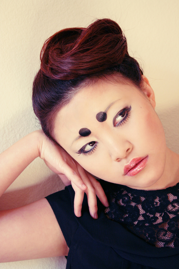 Female model photo shoot of Azilia  by Shakunetsu, makeup by Eva Woodby LA