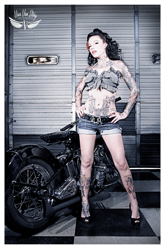 Female model photo shoot of Demanda Lavette in Sim city Hot Rods