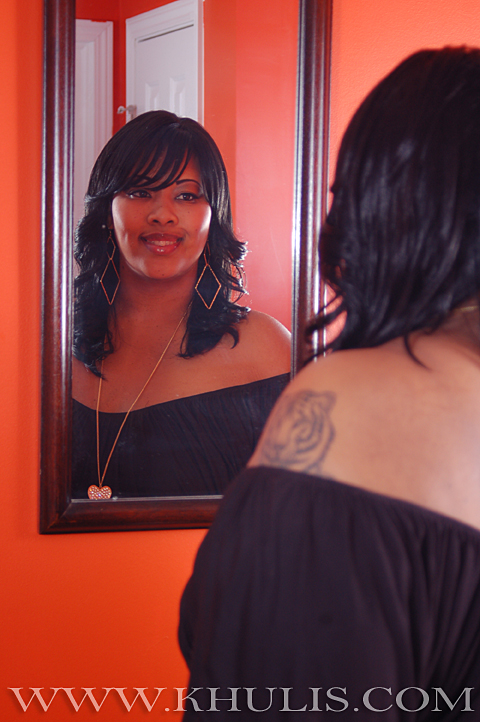 Female model photo shoot of Chyna D by The Khulis in Locust Grove,GA, makeup by AlluringArtsByAntrice