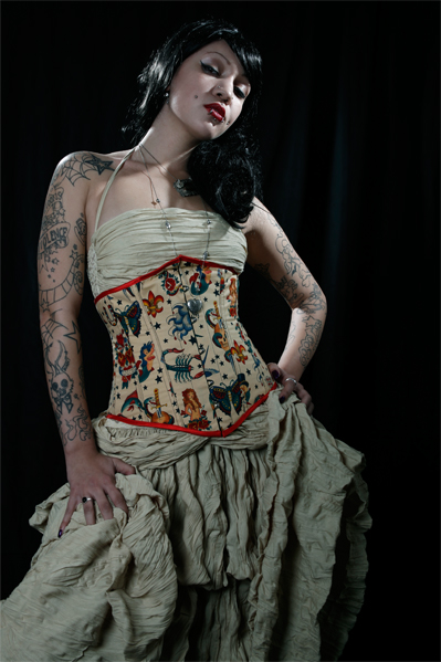 Female model photo shoot of Boobie Trap corsets and  B  by Rob Gillespie