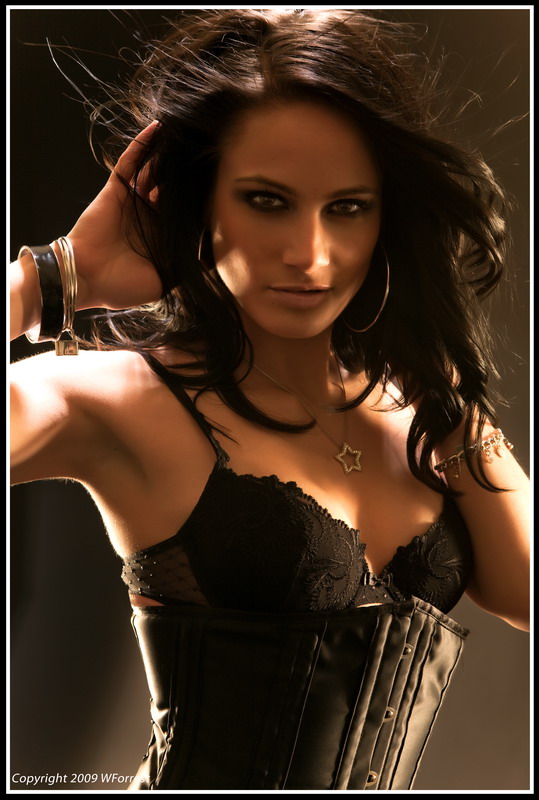 Female model photo shoot of SashaHalifax by WForrest Photography in Studio