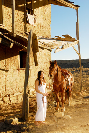 Male and Female model photo shoot of steve simmons and Tomiko in New Mexico