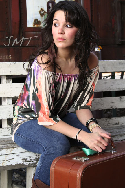 Female model photo shoot of JMTphotogaphy and Sabrisa in Carrollton, loading station(?)